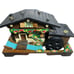 Swiss Chalet Music Box Jewelry Water Wheel Vintage Japan Wood Cottage Core