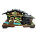 Swiss Chalet Music Box Jewelry Water Wheel Vintage Japan Wood Cottage Core