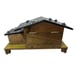 Swiss Chalet Music Box Jewelry Water Wheel Vintage Japan Wood Cottage Core