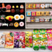 Gachapon Food Mascot Ring and Finger Ring Set of 31 Pieces, Bulk Sale