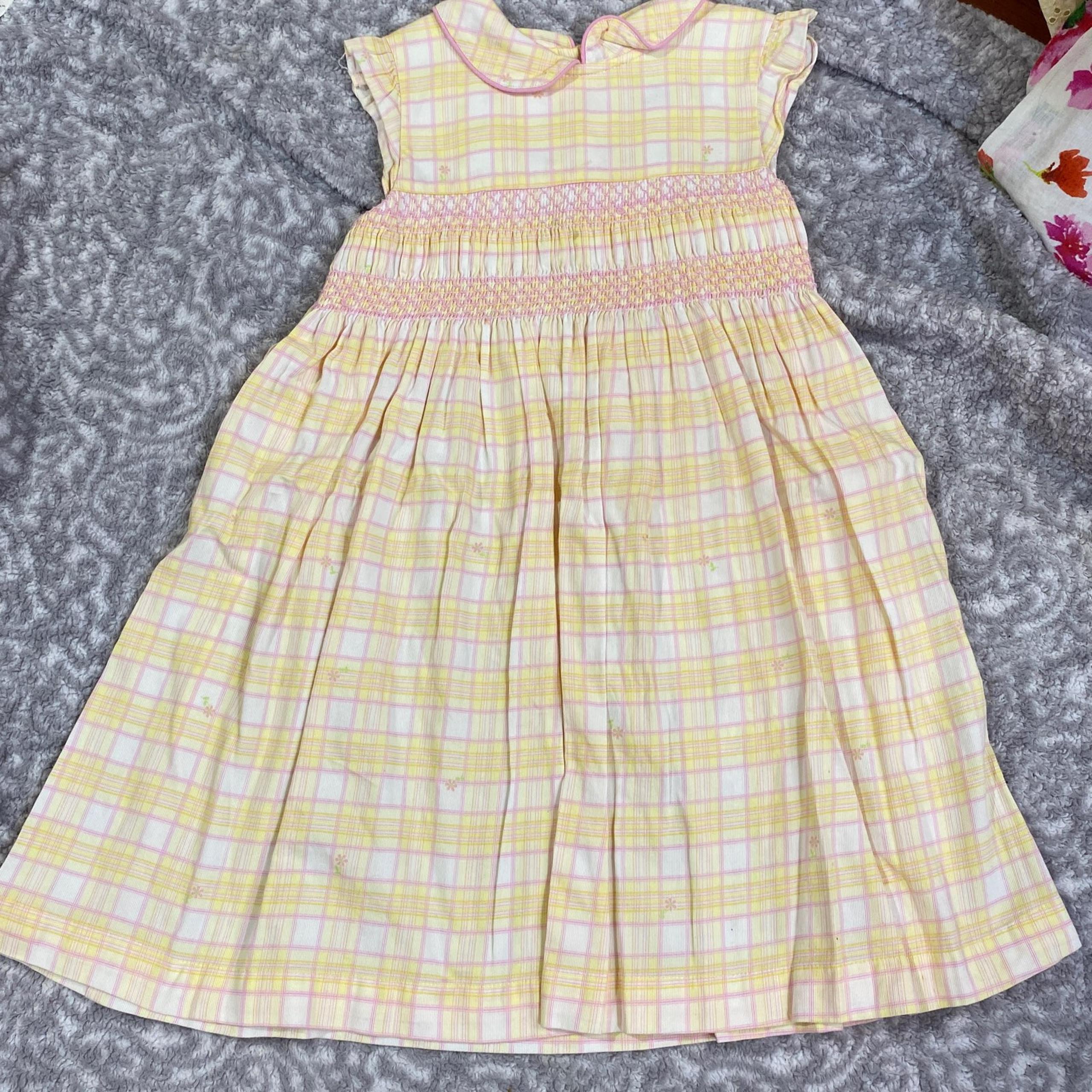 Dress girls smock dress spring summer Laura Ashley s 6