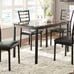 Homeglance Flannery - Faux Marble Dinning Table w/ Metal Frame