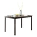 Homeglance Flannery - Faux Marble Dinning Table w/ Metal Frame