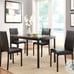 Homeglance Flannery - Faux Marble Dinning Table w/ Metal Frame