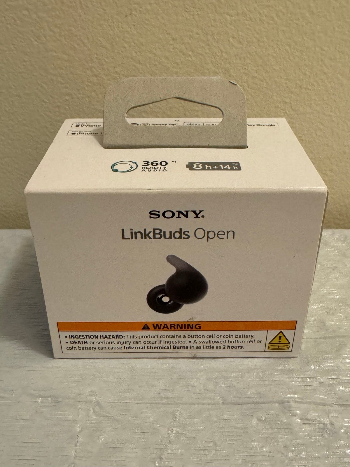 Sony LinkBuds Open True Wireless Bluetooth Earbuds - Black