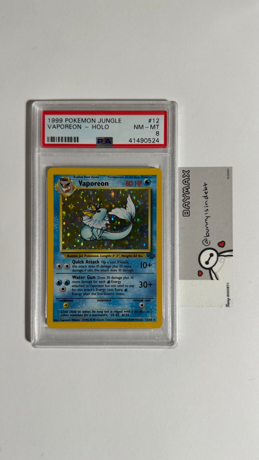 Vaporean Holo | Pokémon Trading Card