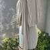 Vintage 70s disco shrug bolero jacket jersey stretch champagne color Sz M