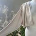 Vintage 70s disco shrug bolero jacket jersey stretch champagne color Sz M
