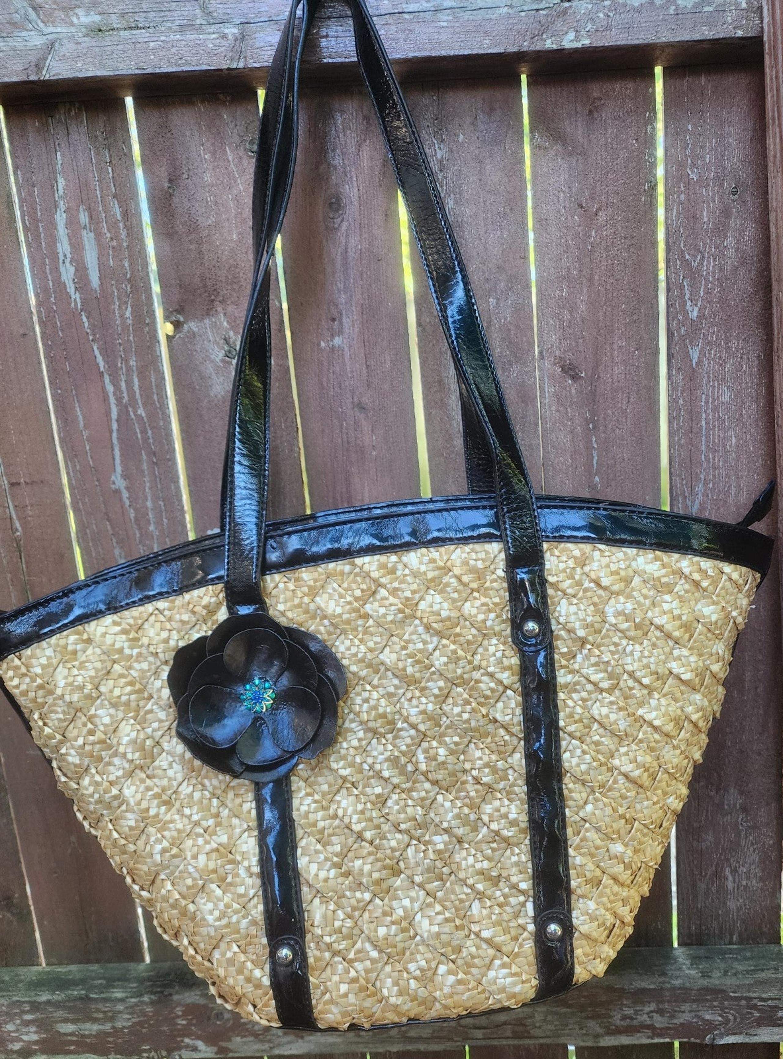 Coldwater Creek Straw Tote/Purse