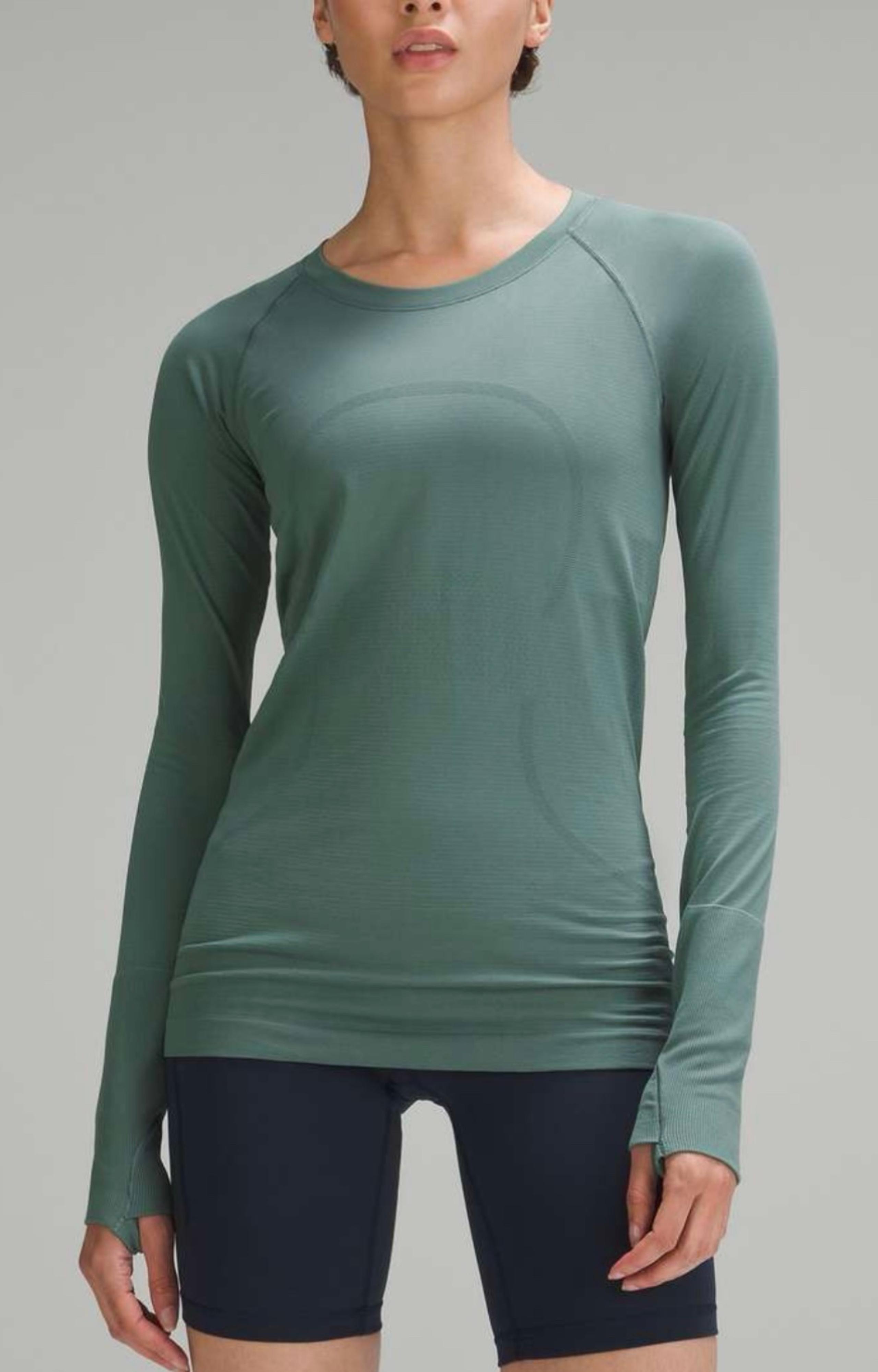 Lululemon Swiftly Tech Long-Sleeve Shirt 2.0 Size 8 Forest Green