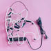Cute Bright Vivid Pink French Bulldog LED Night Light Room Wall Decoration