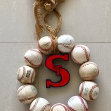 St. Louis cardinal baseball wreath