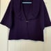 Neiman Marcus Women’s 100% Cashmere Purple Cardigan Sweater Size S