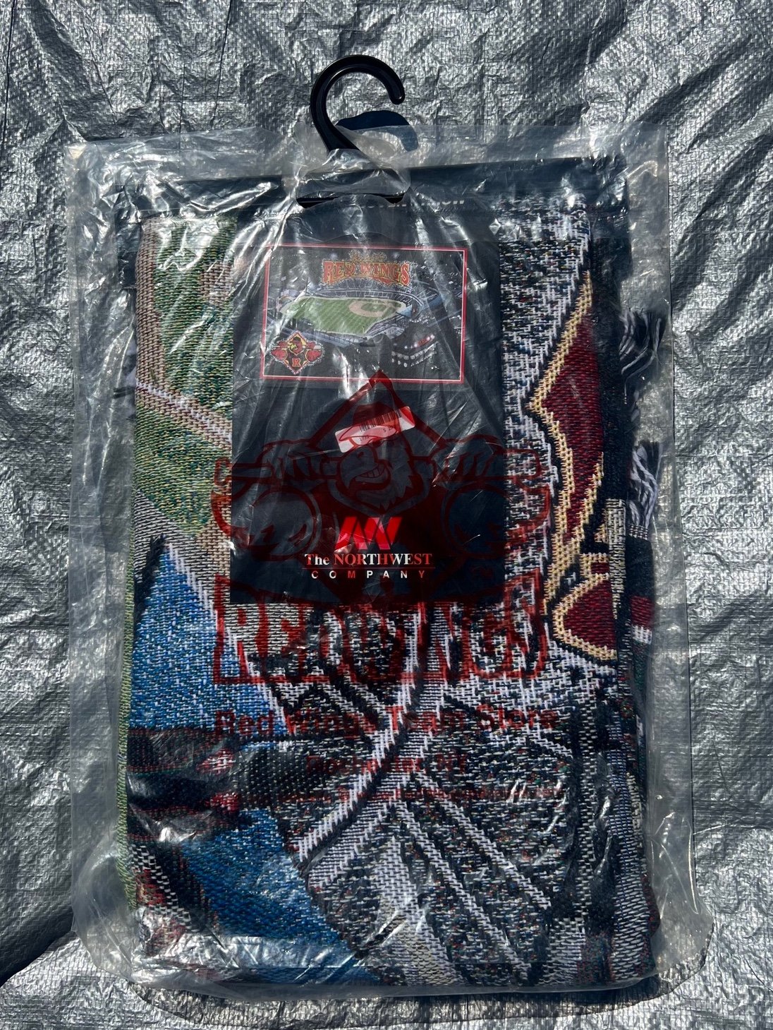 Vintage The Northwest Company MiLB Rochester Red Wings Tapestry Woven Throw