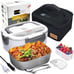 FORABEST Electric Lunch Box for Adults, Fast 80W Heated Lunch Box for Adult 12/2