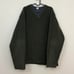 y2k dark green fleece sweater