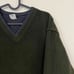 y2k dark green fleece sweater