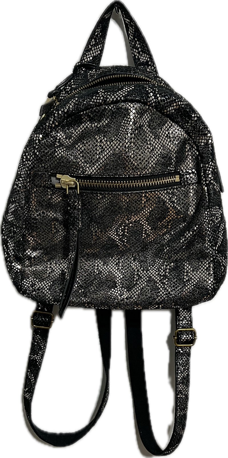 Fossil Megan Leather Metallic Finish Backpack