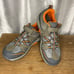 Merrell Men’s 7 Gray Taupe Orange No Tie Velcro Hiking Trail Shoes