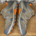 Merrell Men’s 7 Gray Taupe Orange No Tie Velcro Hiking Trail Shoes