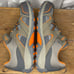 Merrell Men’s 7 Gray Taupe Orange No Tie Velcro Hiking Trail Shoes