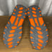 Merrell Men’s 7 Gray Taupe Orange No Tie Velcro Hiking Trail Shoes
