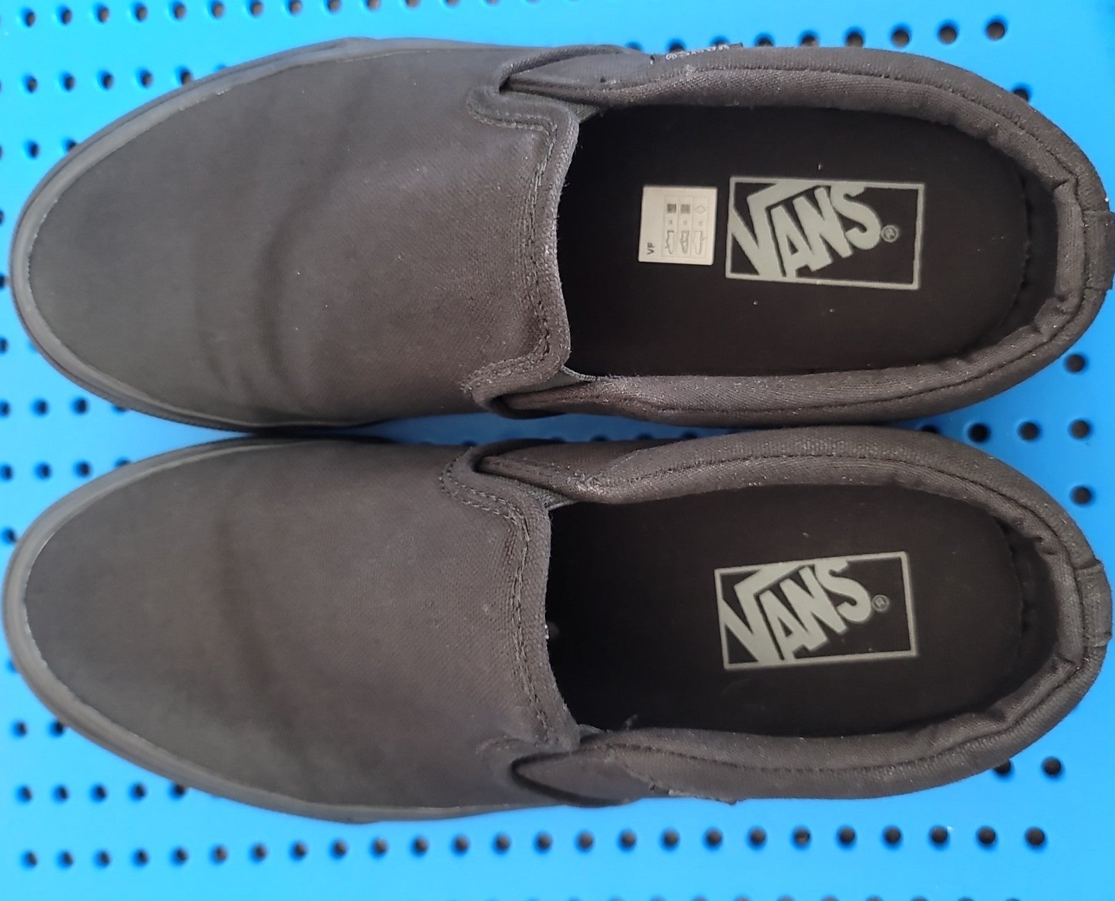 Vans Asher 508731 black casual shoes sneakers size 8 us