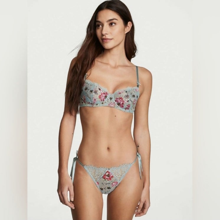 Victoria's Secret Dream Angels Push-up without padding 36DD Thong L, Cheekini L
