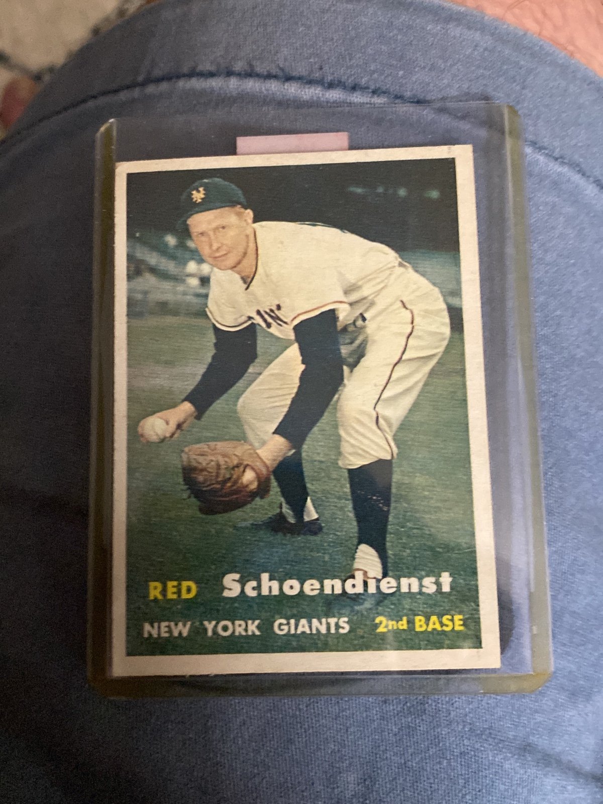 1957 topps red schoendienst giants