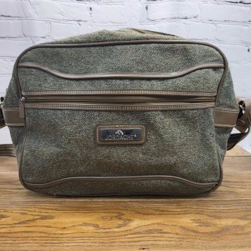 Jordache Vintage Tweed Travel Bag Briefcase Tote