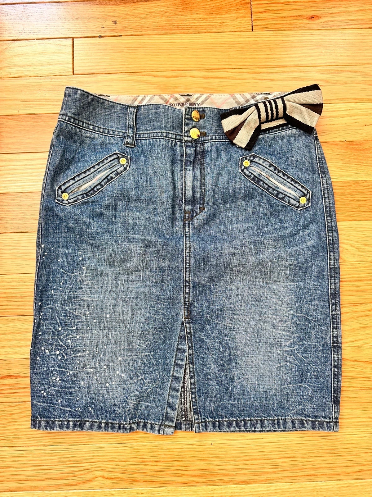 Authentic Burberry Denim Skirt