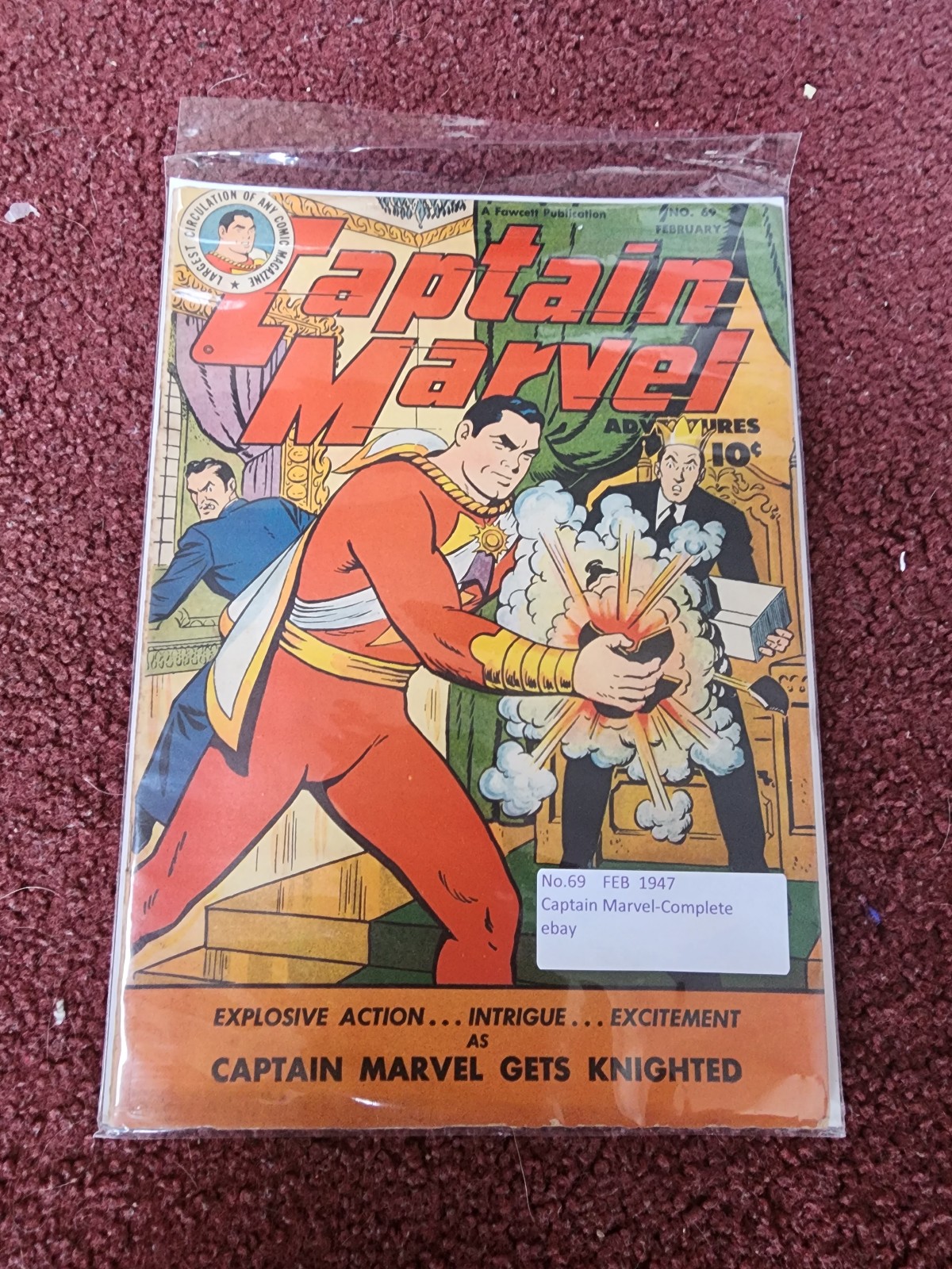 1947 Golden age captain marvel issue 69