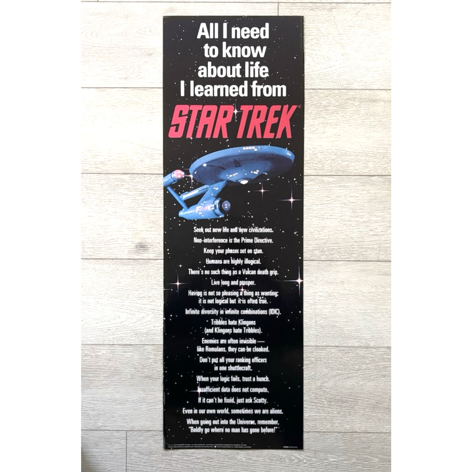 Star Trek All I Need to Know About Life I Learned from Star Trek 1993 Poster