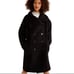 MNG MANGO Wool Blend Pea Coat High Neck Buttoned XS/S
