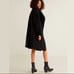 MNG MANGO Wool Blend Pea Coat High Neck Buttoned XS/S