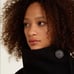 MNG MANGO Wool Blend Pea Coat High Neck Buttoned XS/S