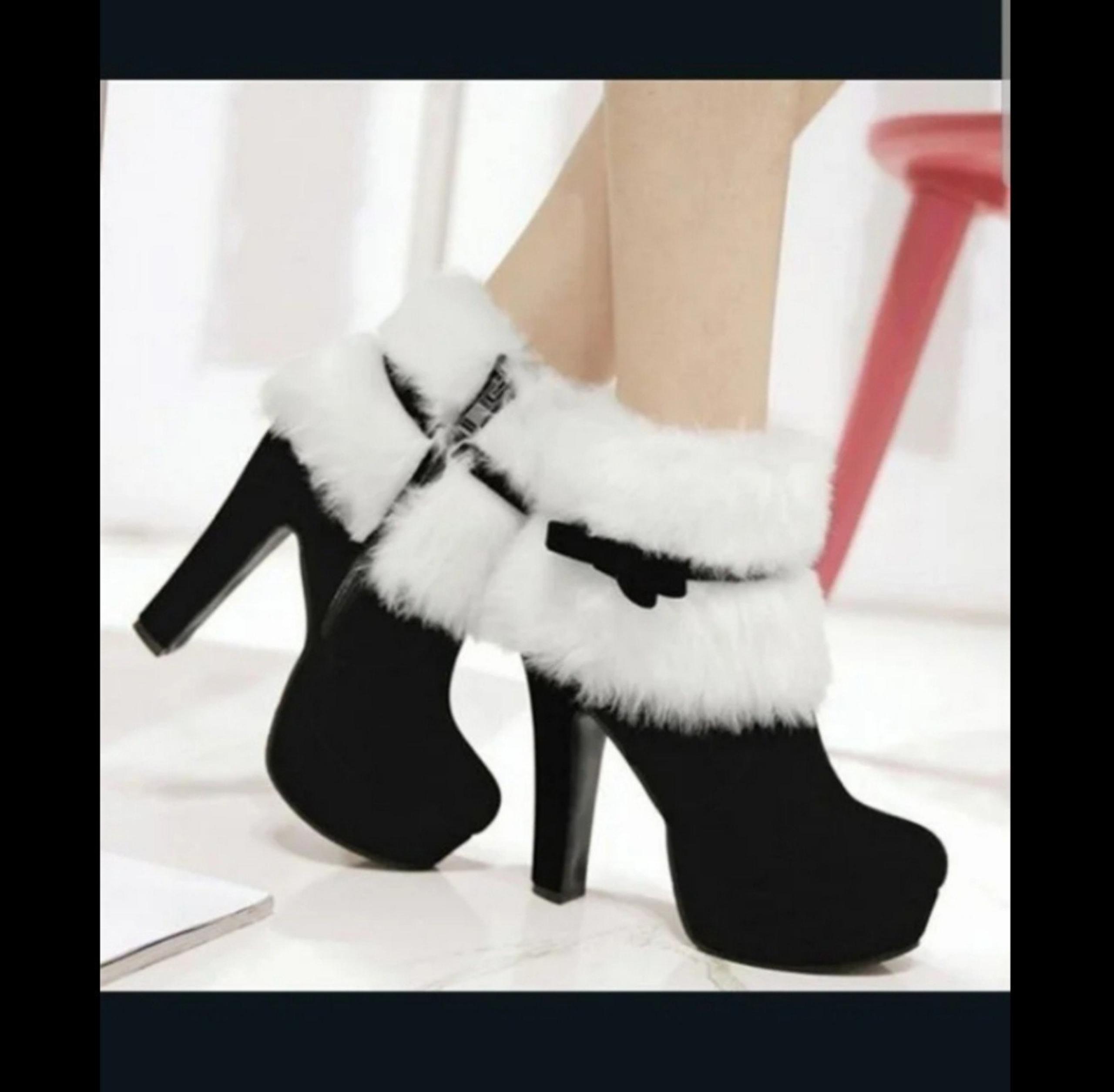 Sexy Christmas Ankle Boots Party High Heels Women's size 10 booties