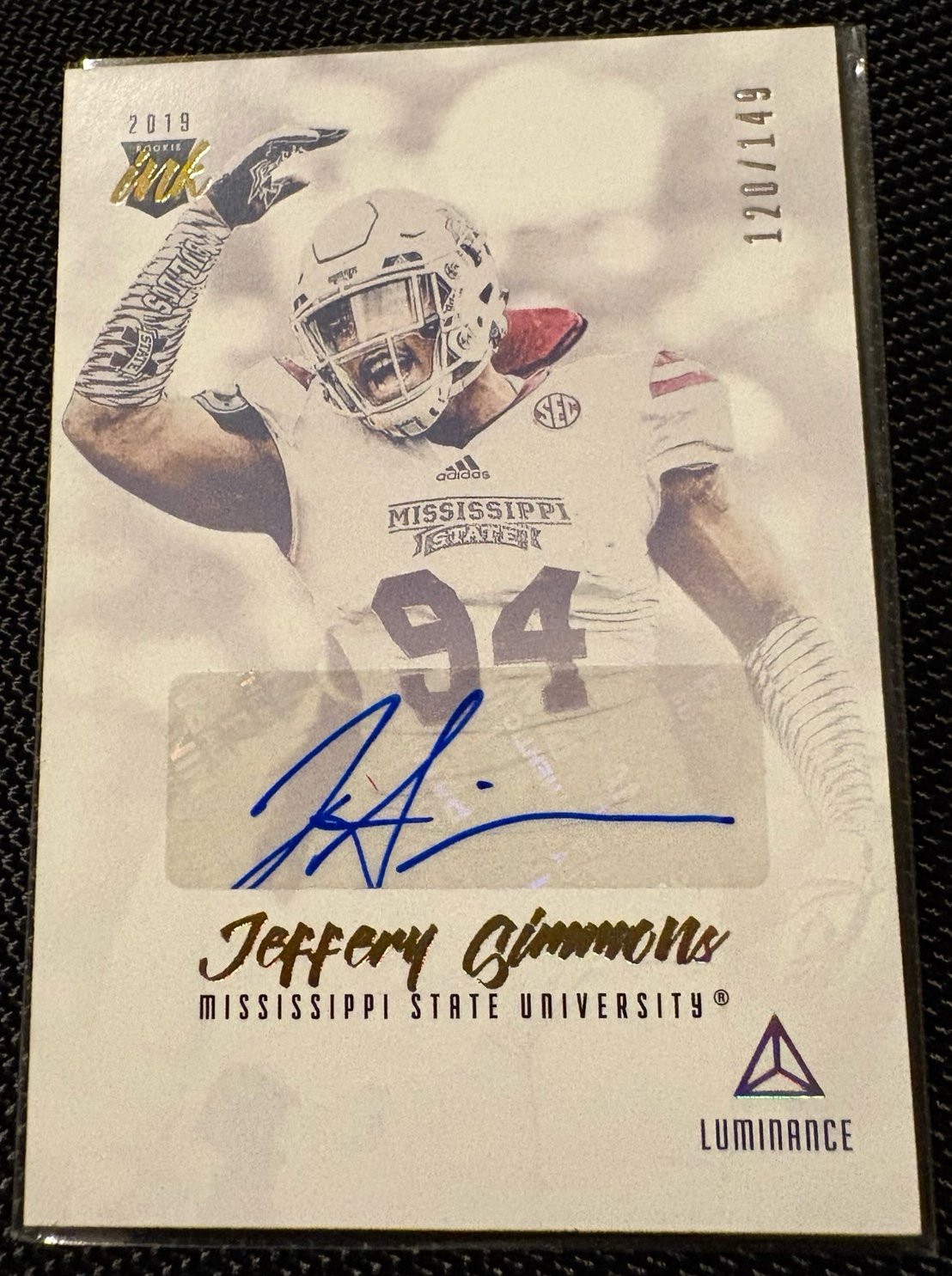 Jeffrey Simmons ROOKIE AUTO #’d/149 Tennessee Titans