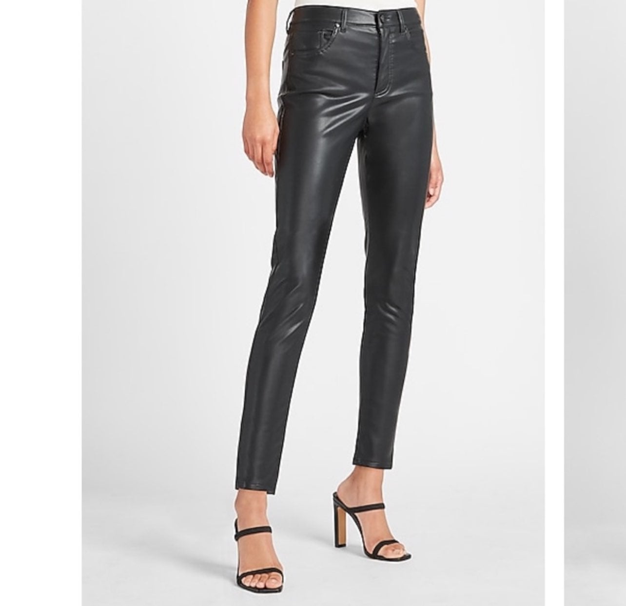 faux leather pants