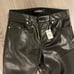 faux leather pants
