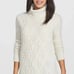 Quinn 'Teresa' Cashmere Cable Knit Turtleneck Tunic