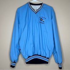 DeLong vintage Bison Football pullover windbreaker men's Size M Made In The USA