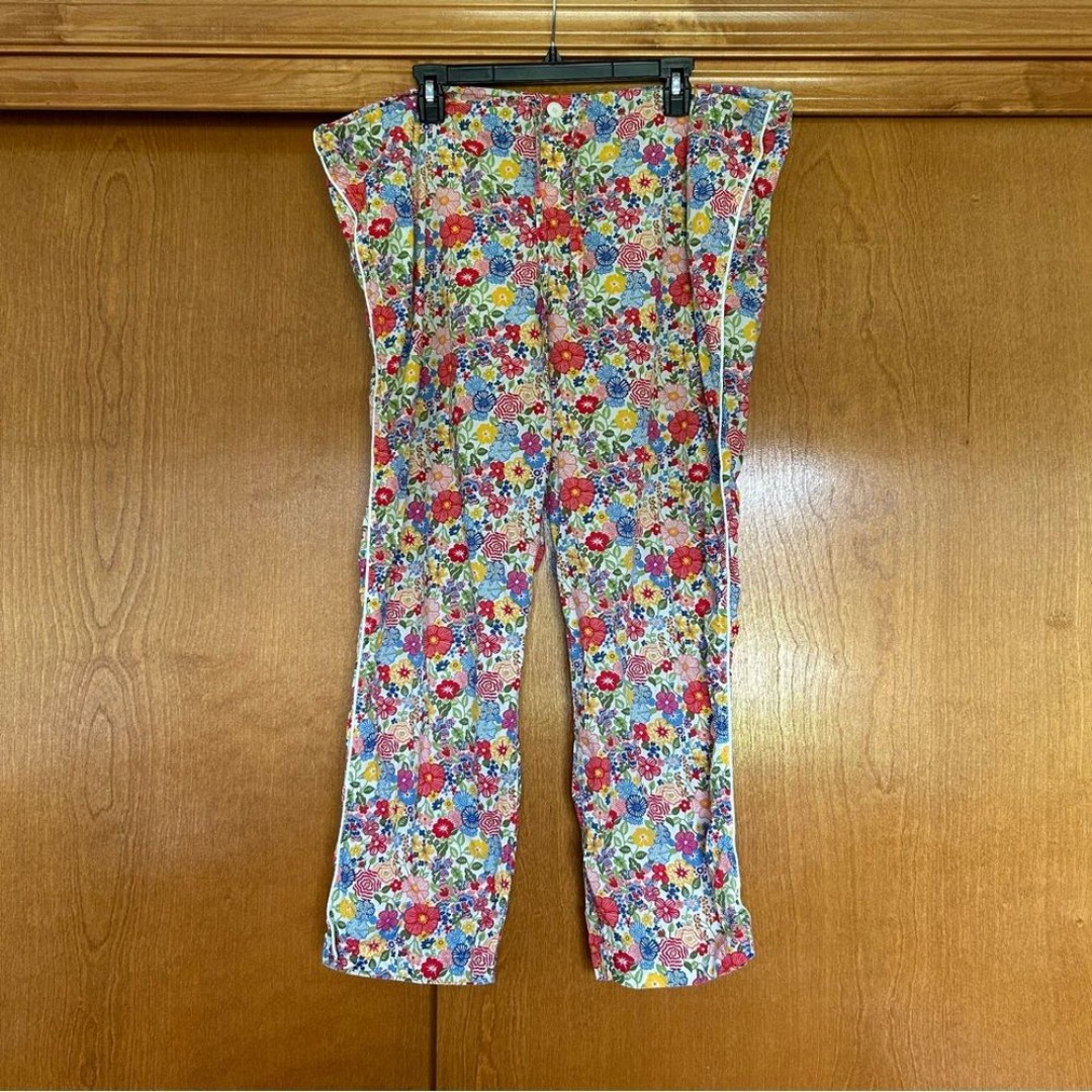 Sleepy Jones Bright Floral Printed Long Pajama Pants Size XL