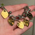 Two Tone Heart Charm Bracelet