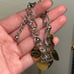 Two Tone Heart Charm Bracelet