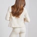L'AGENCE NWOT Brooke Open-Front Blazer Jacket Size 12 Ecru Cream Ivory