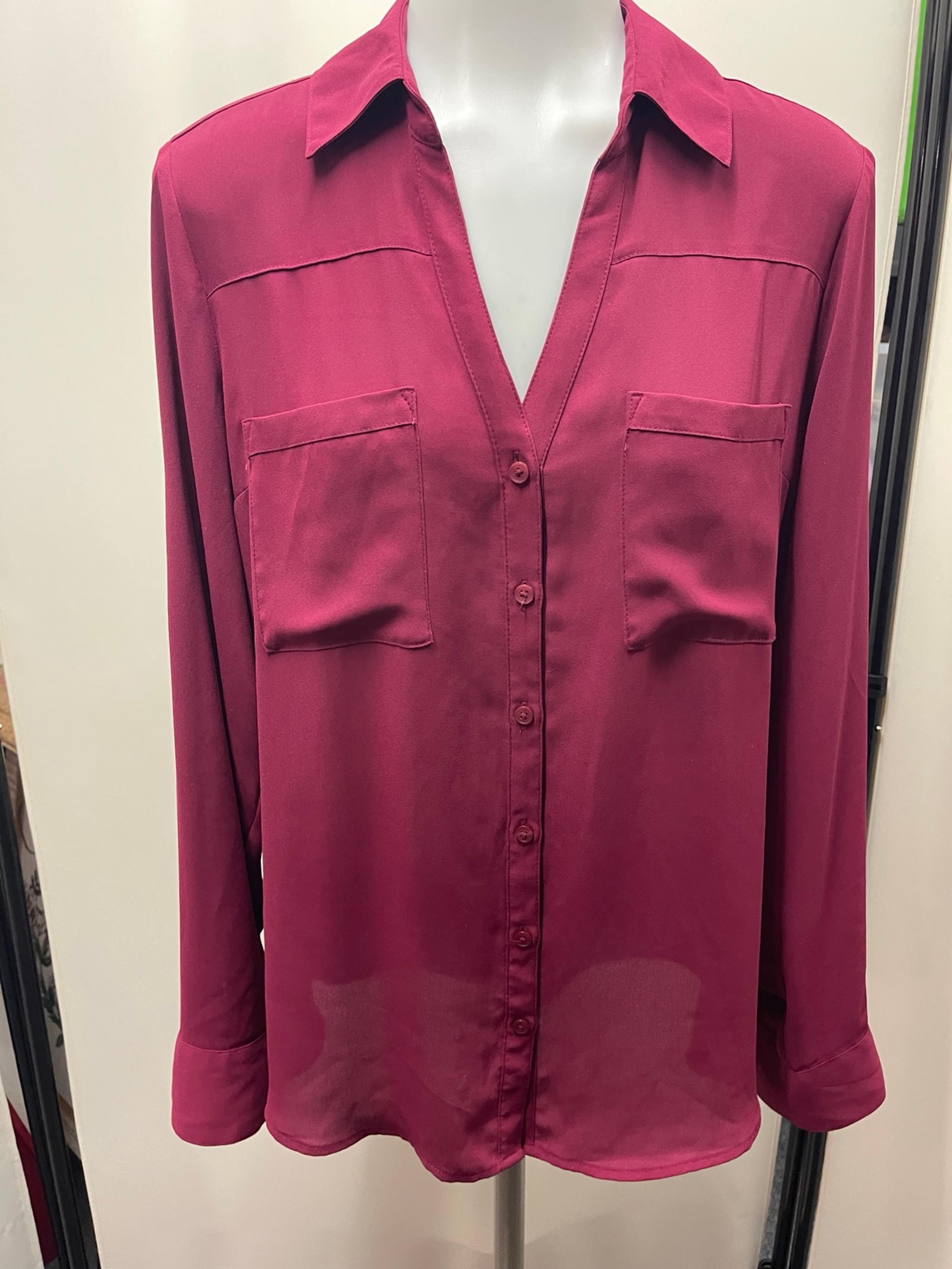 EXPRESS Portofino Button Up career shirt Sz Medium