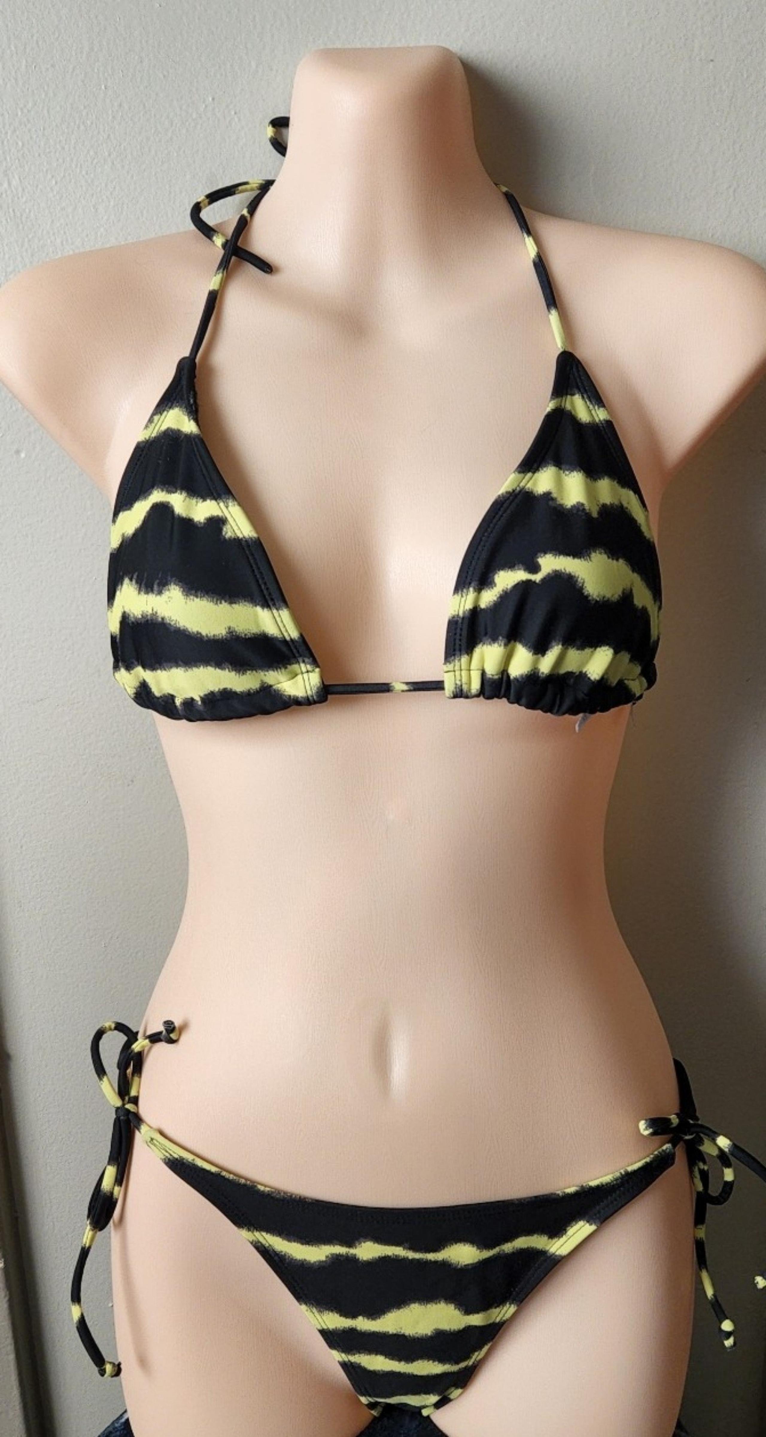 Charlotte Russe Bikini yellow/blk