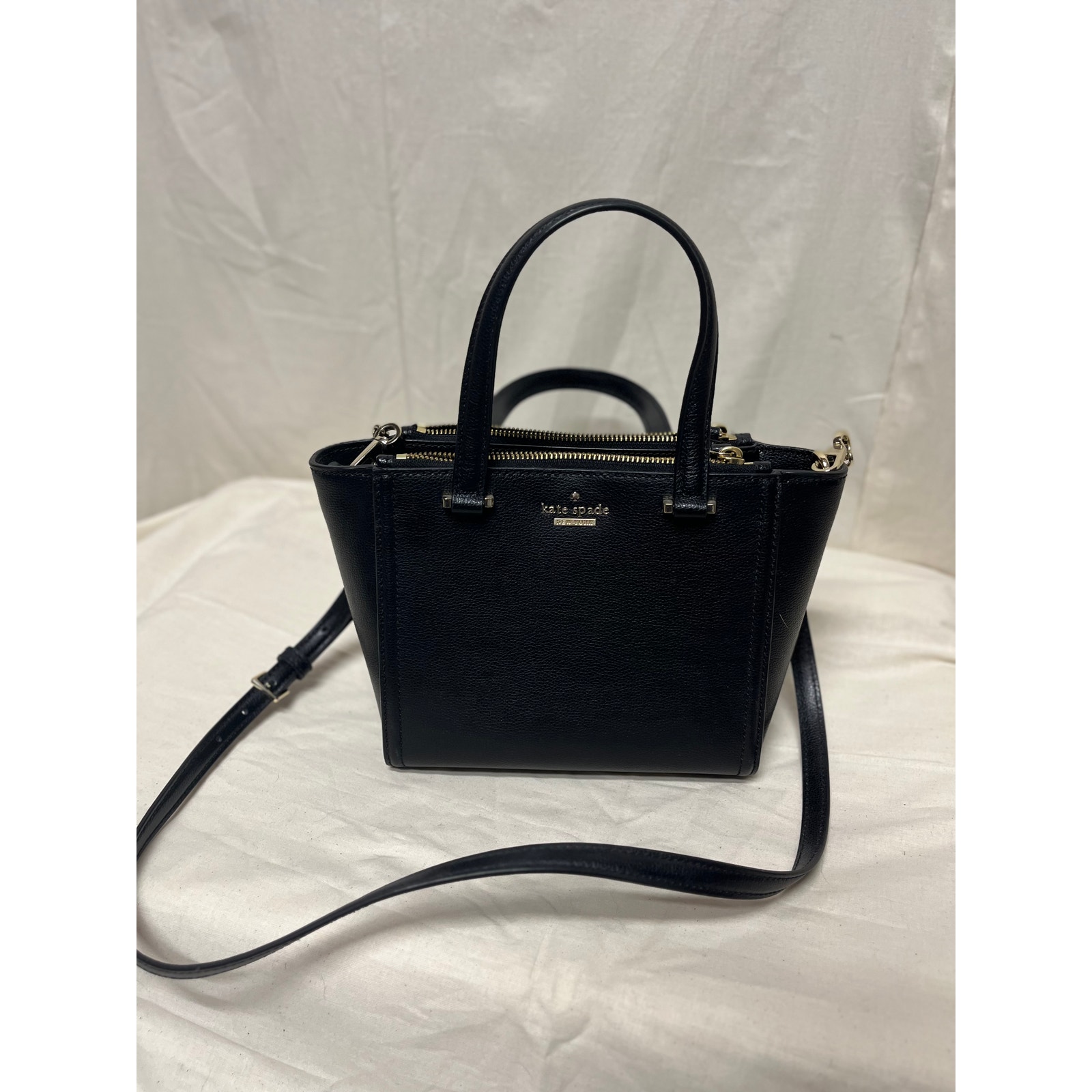 Kate Spade Black Leather Satchel