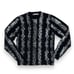 Brodie Cashmere Sweater Women’s S Black Silver Snakeskin Animal Print